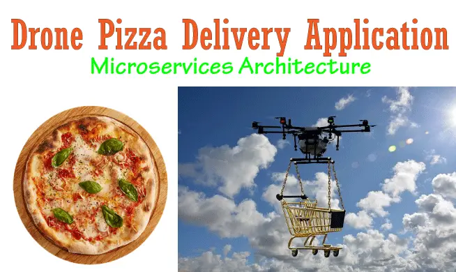 Drone Pizza Delivery Application in Microservices Architecture