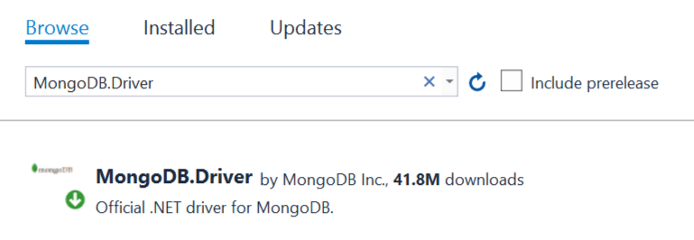 MongoDB driver