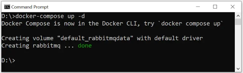 Docker Compose RabbitMQ