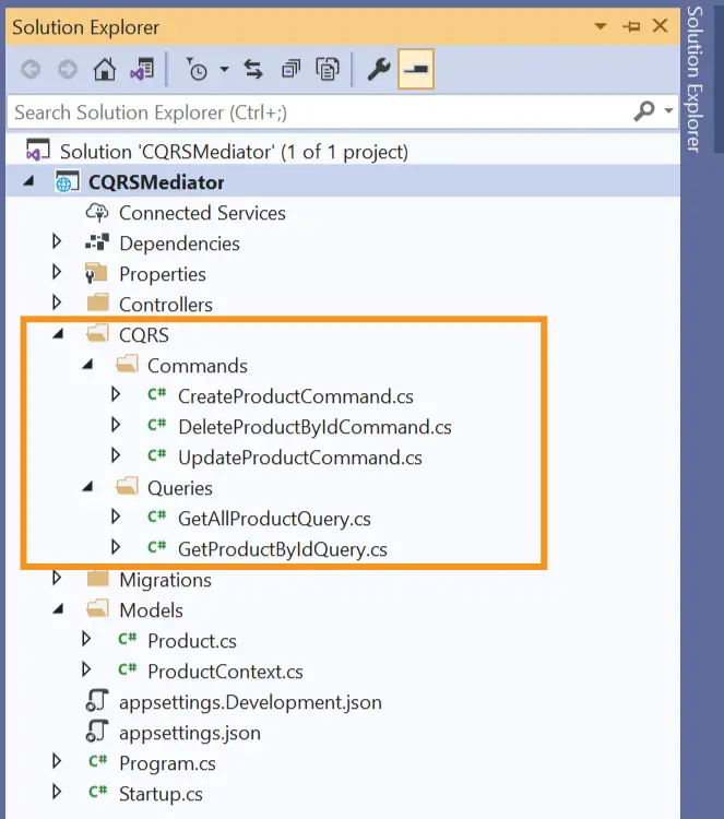 cqrs folder structure