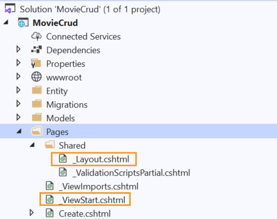 layout and view imports