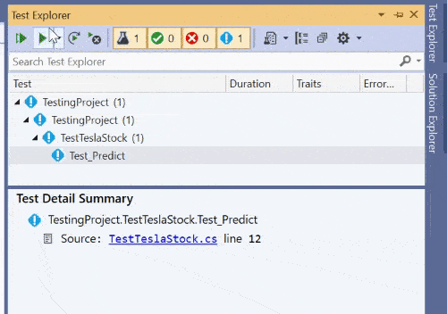 Run All Tests in Test Explorer