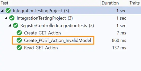 Integration Test passes