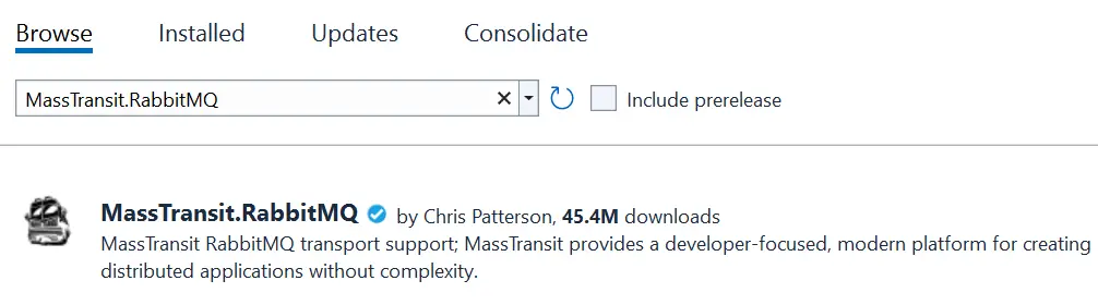 rabbitmq masstransit